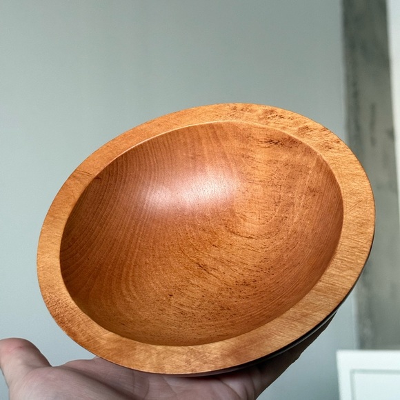 1 60s Baribocraft Canada Maple Wood Vintage Salad Trinket Dish Bowl - Picture 15 of 16